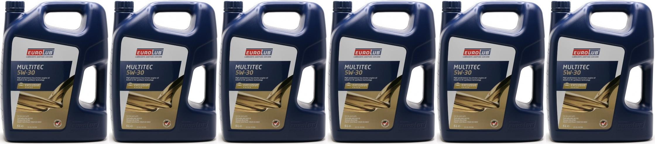 Eurolub Multitec 5W-30 (Ford) Motoröl 6x 5 = 30 Liter
