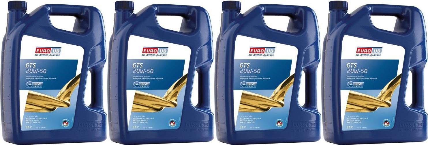 Eurolub GTS SAE 20W-50 4x 5 = 20 Liter