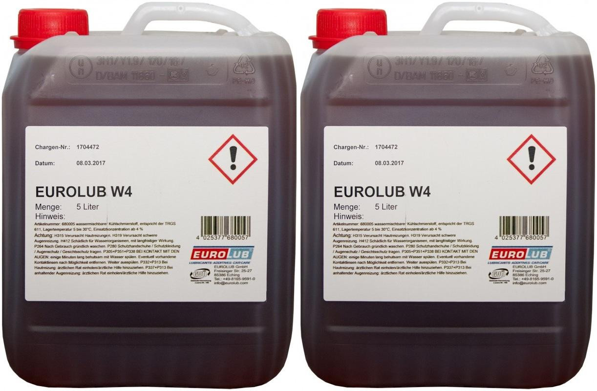 EUROLUB wassermischbarer Kühlschmierstoff W4 2x 5 = 10 Liter