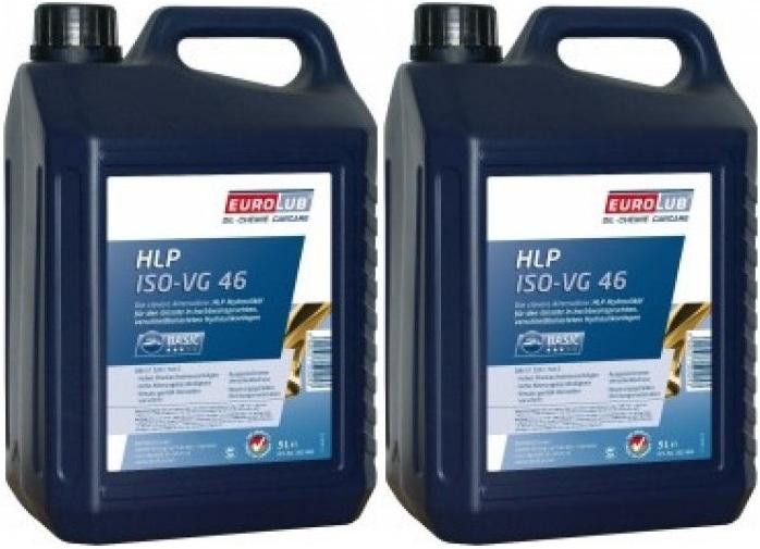 EUROLUB Hydrauliköl HLP ISO-VG 46 2x 5 = 10 Liter