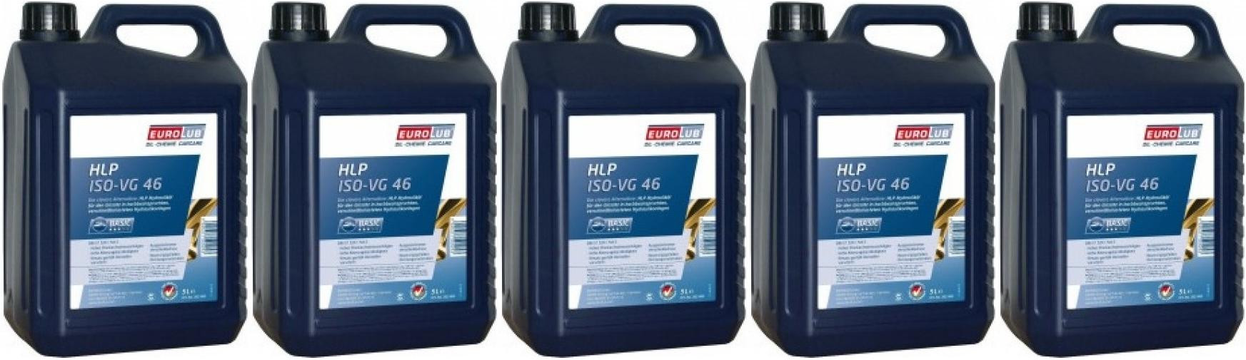 EUROLUB Hydrauliköl HLP ISO-VG 46 5x 5 = 25 Liter