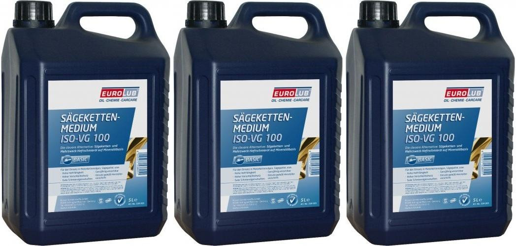 Eurolub Sägekettenmedium 3x 5 = 15 Liter