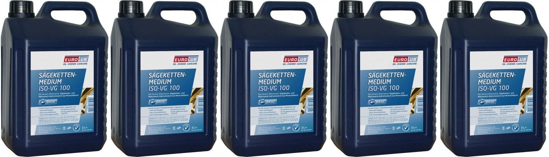 Eurolub Sägekettenmedium 5x 5 = 25 Liter