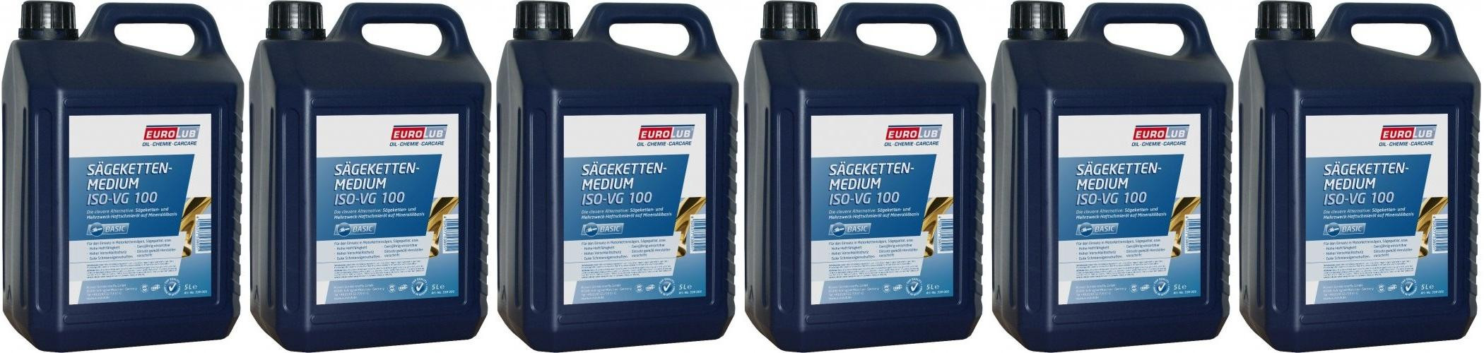 Eurolub Sägekettenmedium 6x 5 = 30 Liter