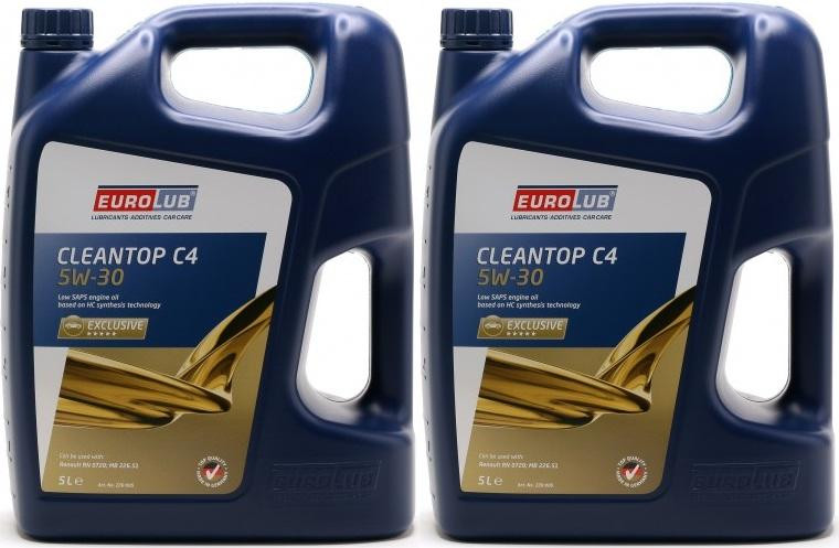 Eurolub Cleantop C4 5W-30 Motoröl 2x 5 = 10 Liter