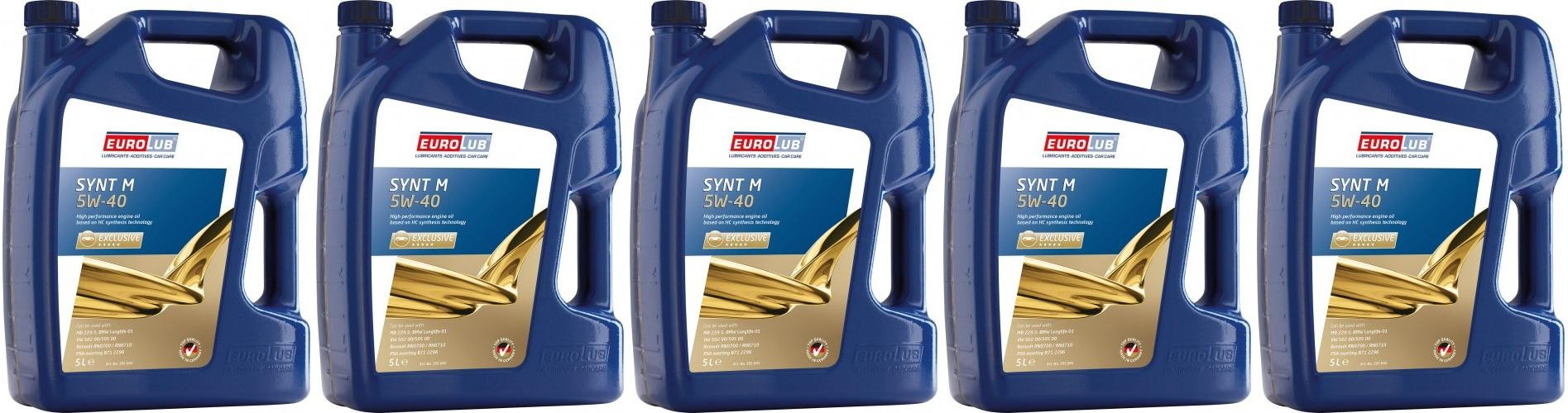 EUROLUB SYNT M 5W/40 5x 5 = 25 Liter