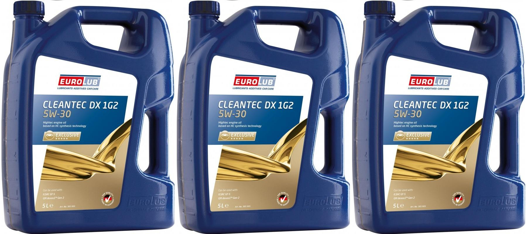 EUROLUB CLEANTEC DX 1G2 5W/30 3x 5 = 15 Liter