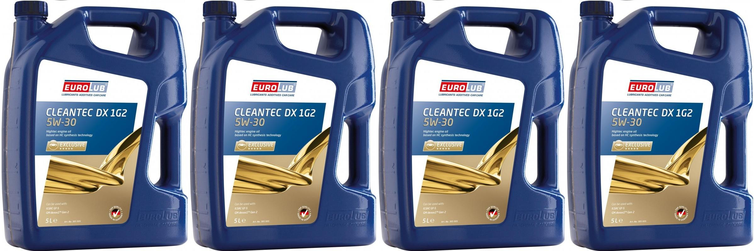 EUROLUB CLEANTEC DX 1G2 5W/30 4x 5 = 20 Liter