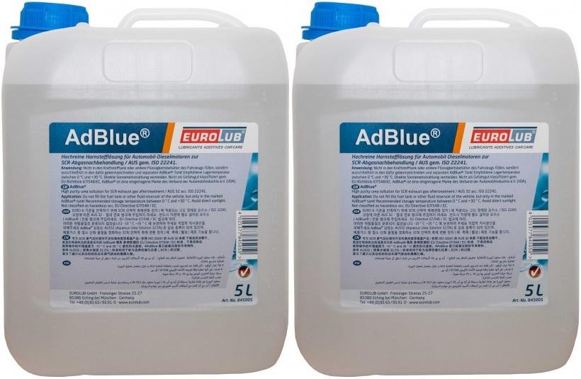 EUROLUB AdBlue Harnstofflösung mit Ausgießer 2x 5 = 10 Liter
