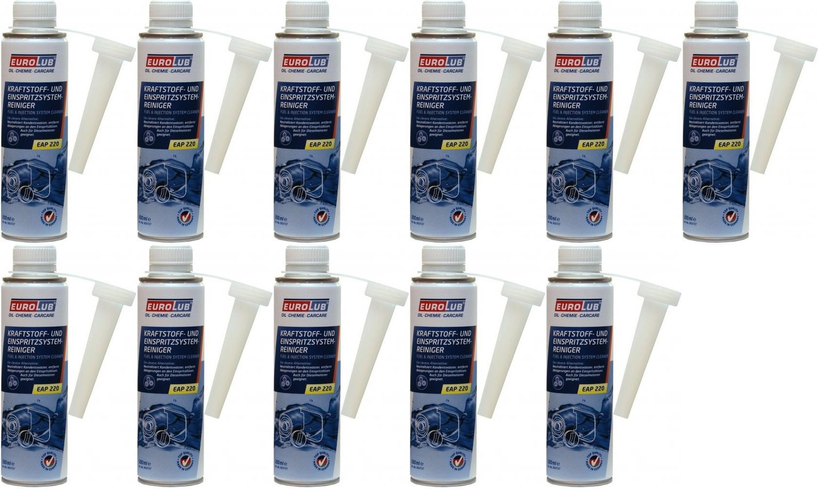 Eurolub Kraftstoff-und Einspritzsystem-Reiniger 11x 300 Milliliter