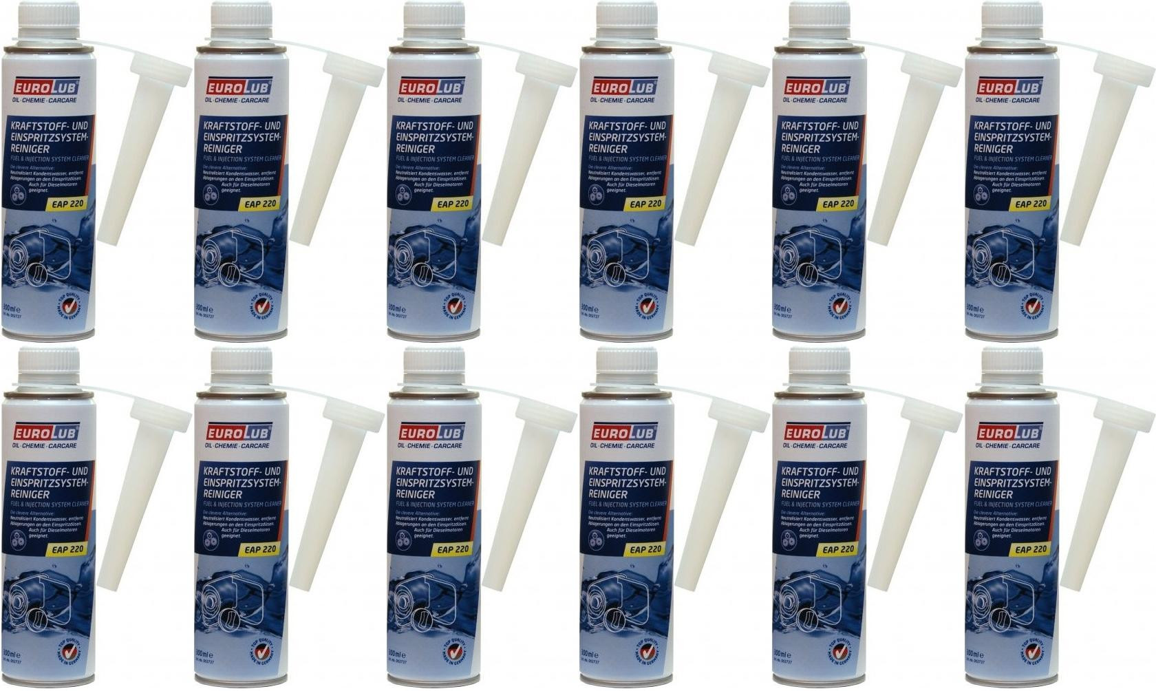 Eurolub Kraftstoff-und Einspritzsystem-Reiniger 12x 300 Milliliter