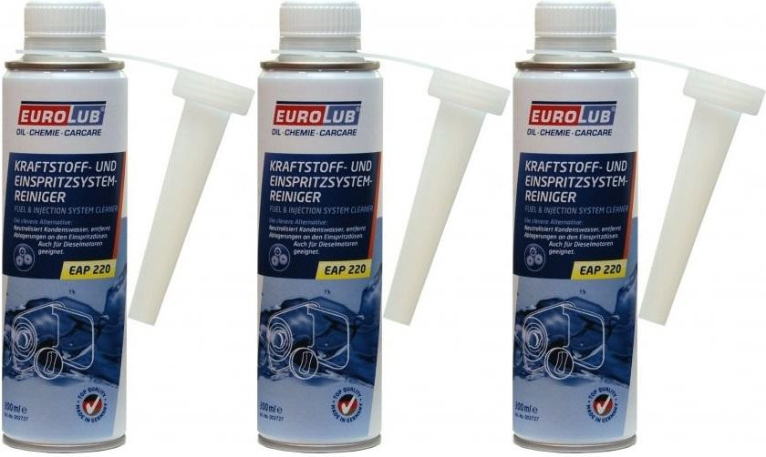Eurolub Kraftstoff-und Einspritzsystem-Reiniger 3x 300 Milliliter
