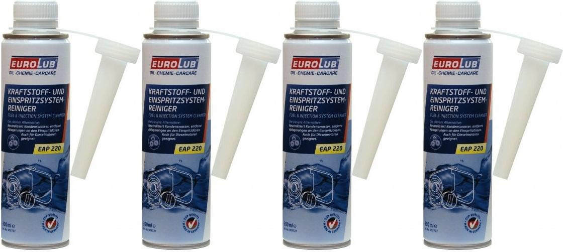Eurolub Kraftstoff-und Einspritzsystem-Reiniger 4x 300 Milliliter