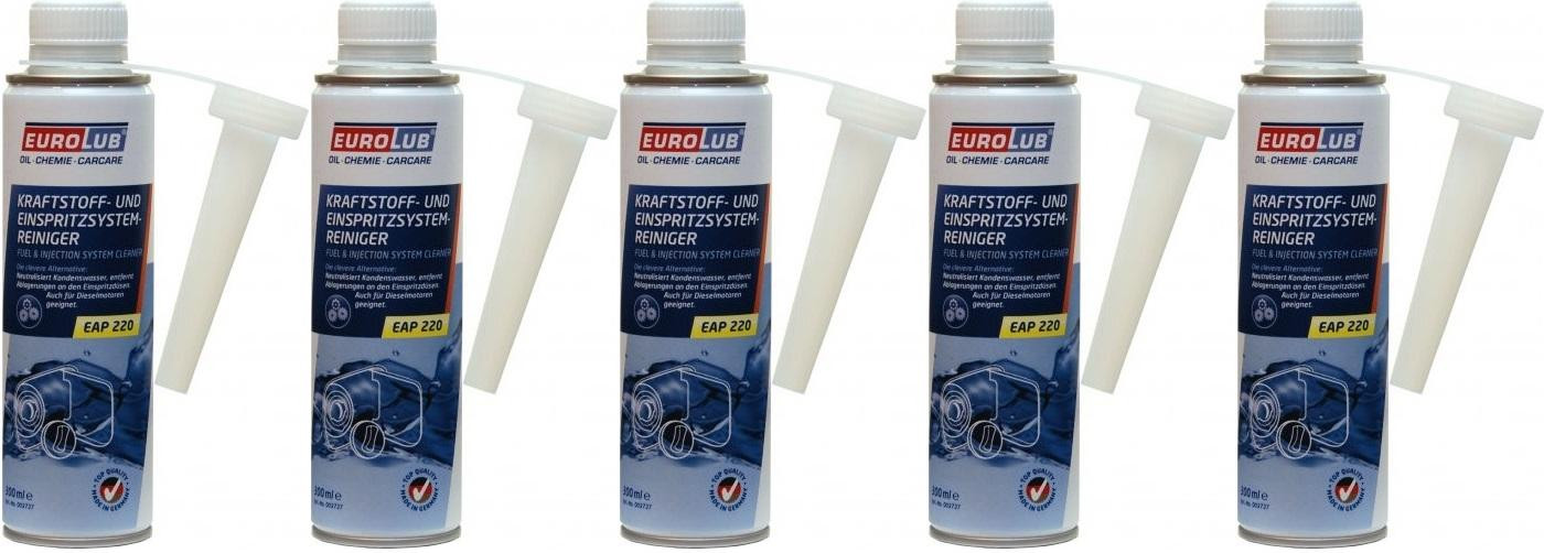 Eurolub Kraftstoff-und Einspritzsystem-Reiniger 5x 300 Milliliter