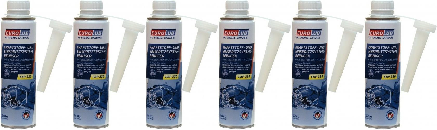 Eurolub Kraftstoff-und Einspritzsystem-Reiniger 6x 300 Milliliter
