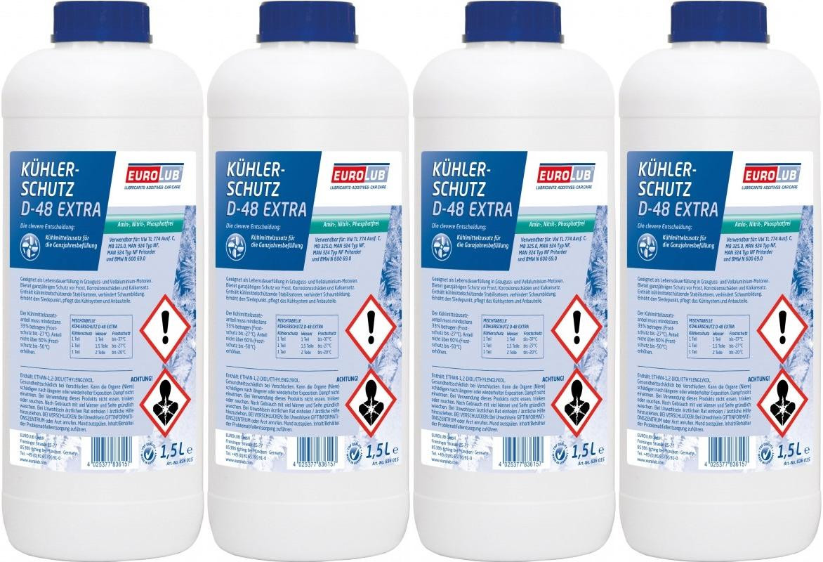 Eurolub Kühlerfrostschutz D-48 Extra Konzentrat 4 x 1,5 = 6 Liter
