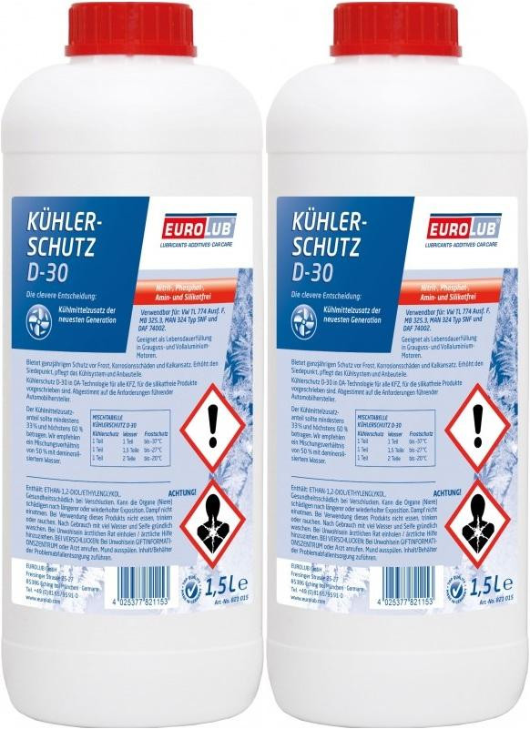 Eurolub Kühlerfrostschutz D-30 Konzentrat 2 x 1,5 = 3 Liter