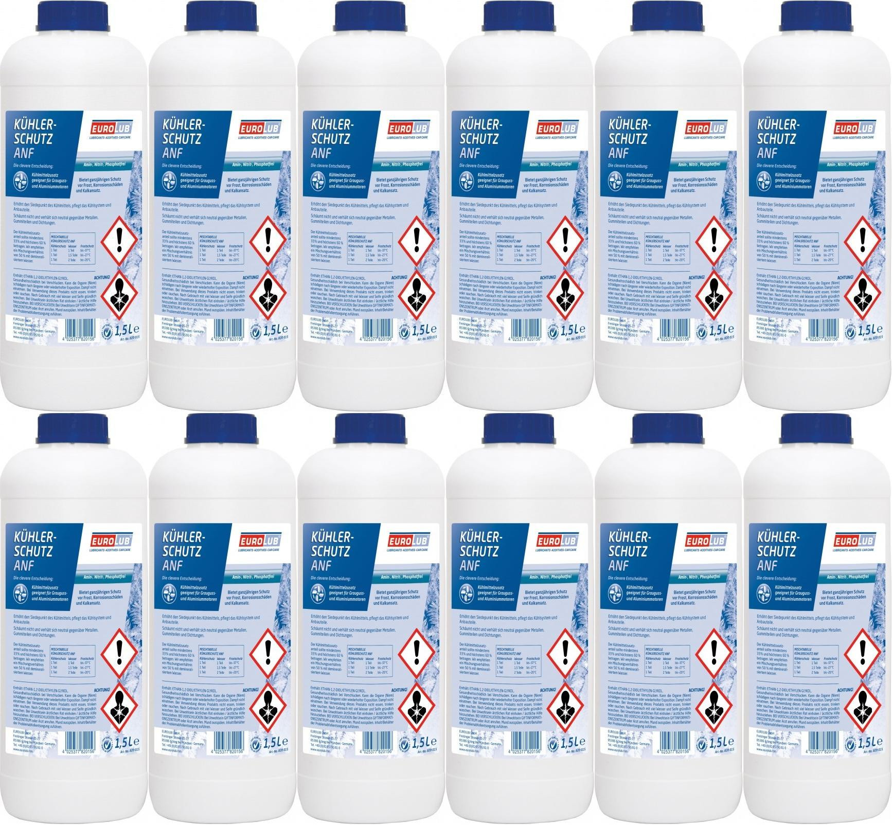 Eurolub Kühlerfrostschutz ANF Konzentrat 12 x 1,5 = 18 Liter