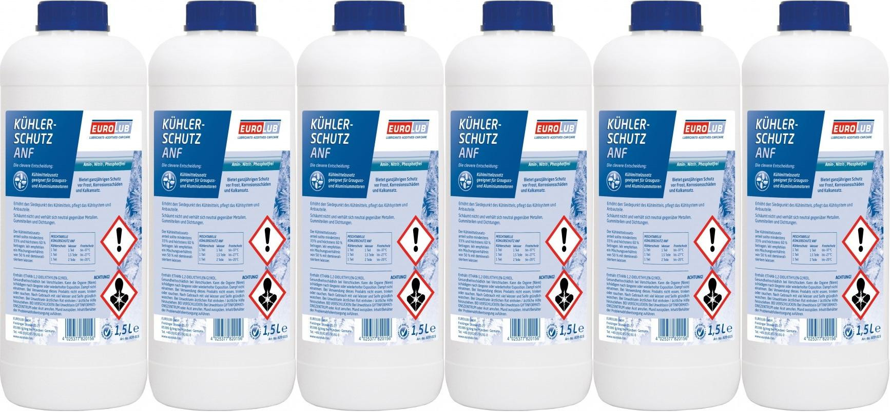 Eurolub Kühlerfrostschutz ANF Konzentrat 6 x 1,5 = 9 Liter