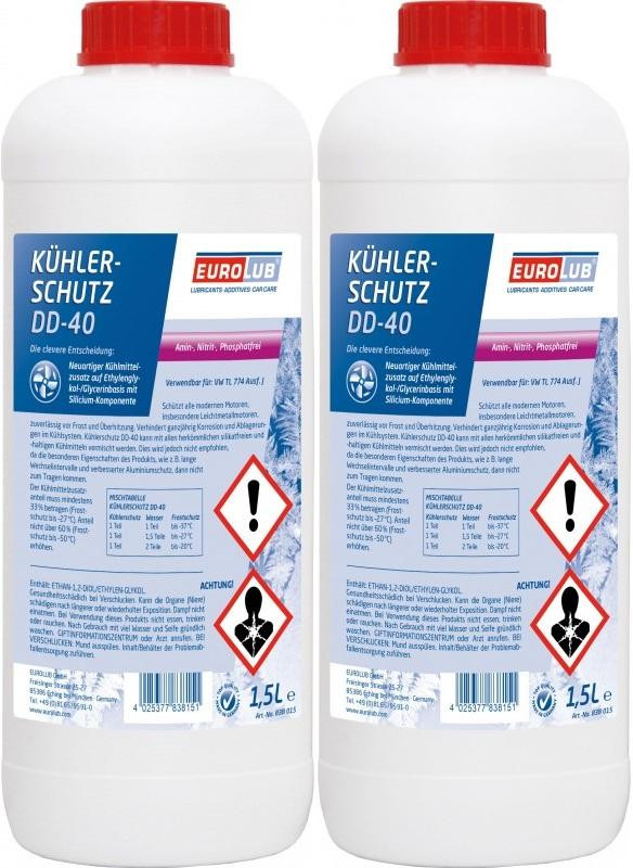 Eurolub Kühlerschutz DD-40 Konzentrat 2 x 1,5 = 3 Liter