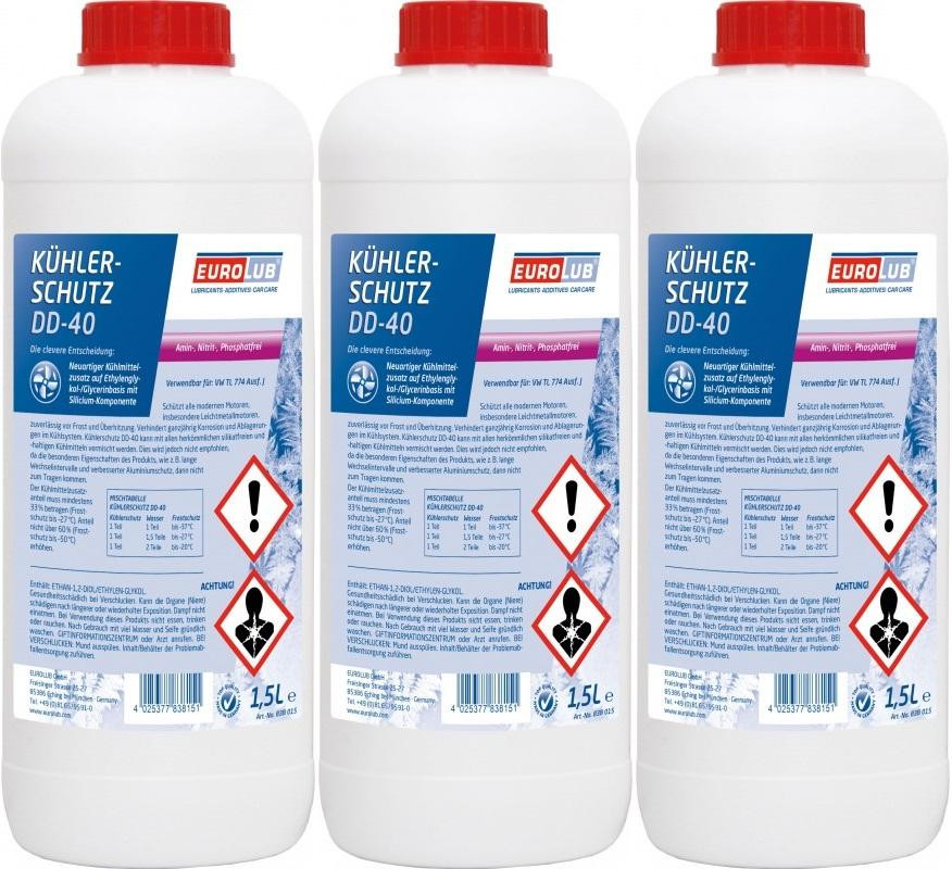 Eurolub Kühlerschutz DD-40 Konzentrat 3 x 1,5 = 4,5 Liter