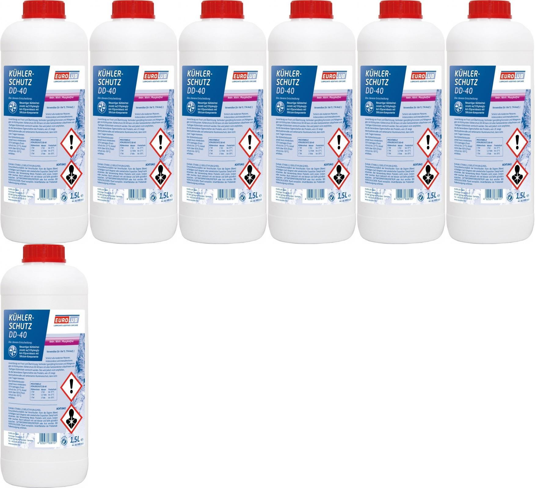 Eurolub Kühlerschutz DD-40 Konzentrat 7 x 1,5 = 10,5 Liter