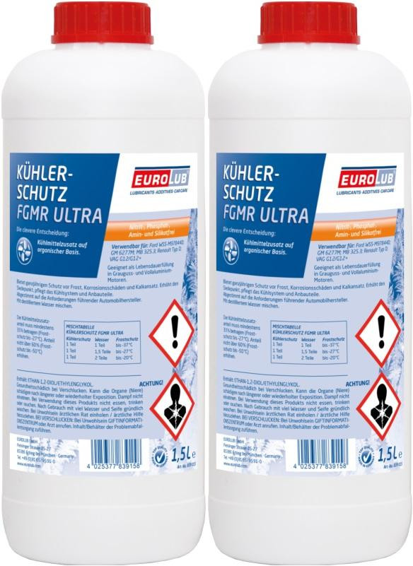 Eurolub Kühlerfrostschutz FGMR ULTRA Konzentrat 2 x 1,5 = 3 Liter