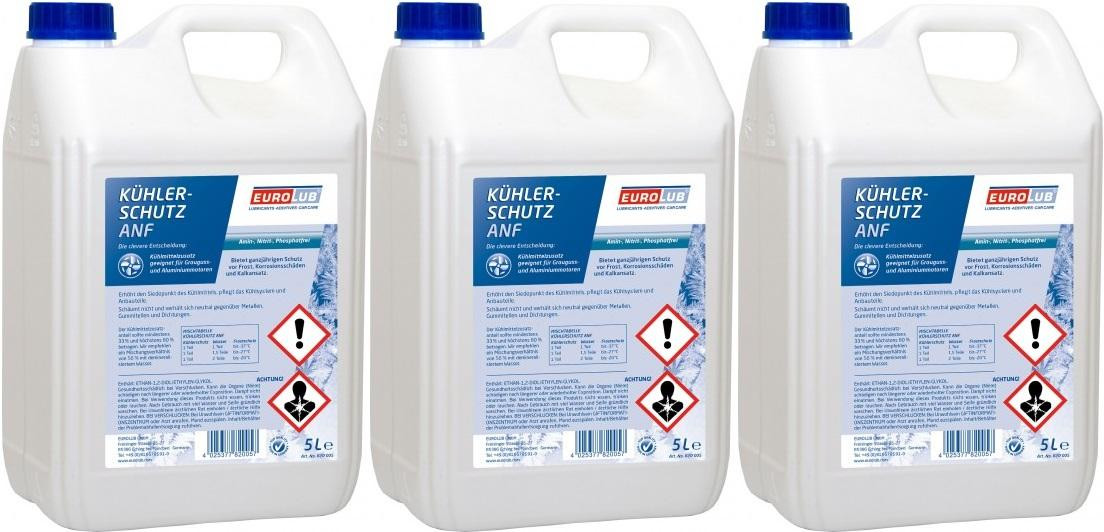 Eurolub Kühlerfrostschutz ANF Konzentrat 3x 5 = 15 Liter