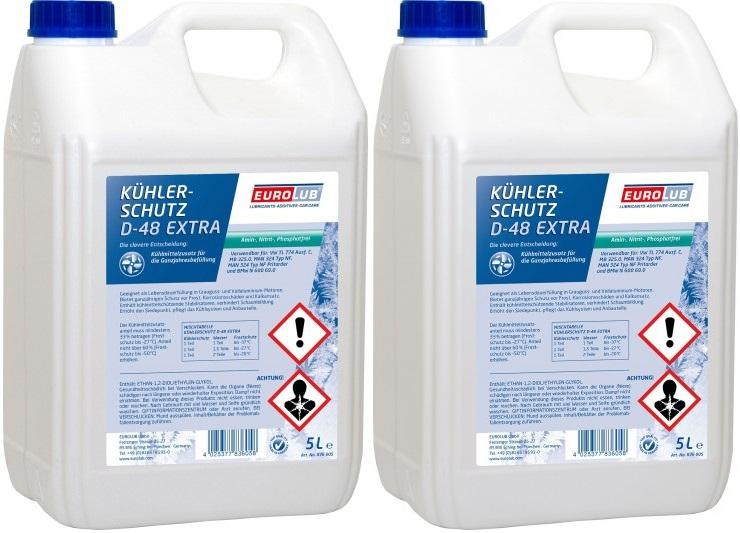 Eurolub Kühlerfrostschutz D-48 Extra Konzentrat 2x 5 = 10 Liter