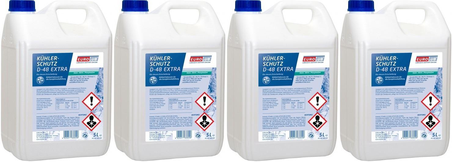 Eurolub Kühlerfrostschutz D-48 Extra Konzentrat 4x 5 = 20 Liter