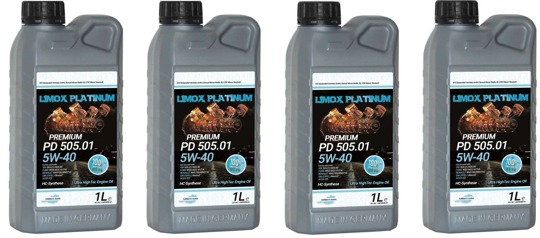 LIMOX Platinum PD 505.01 5W-40 Motoröliter 4x 1l = 4 Liter