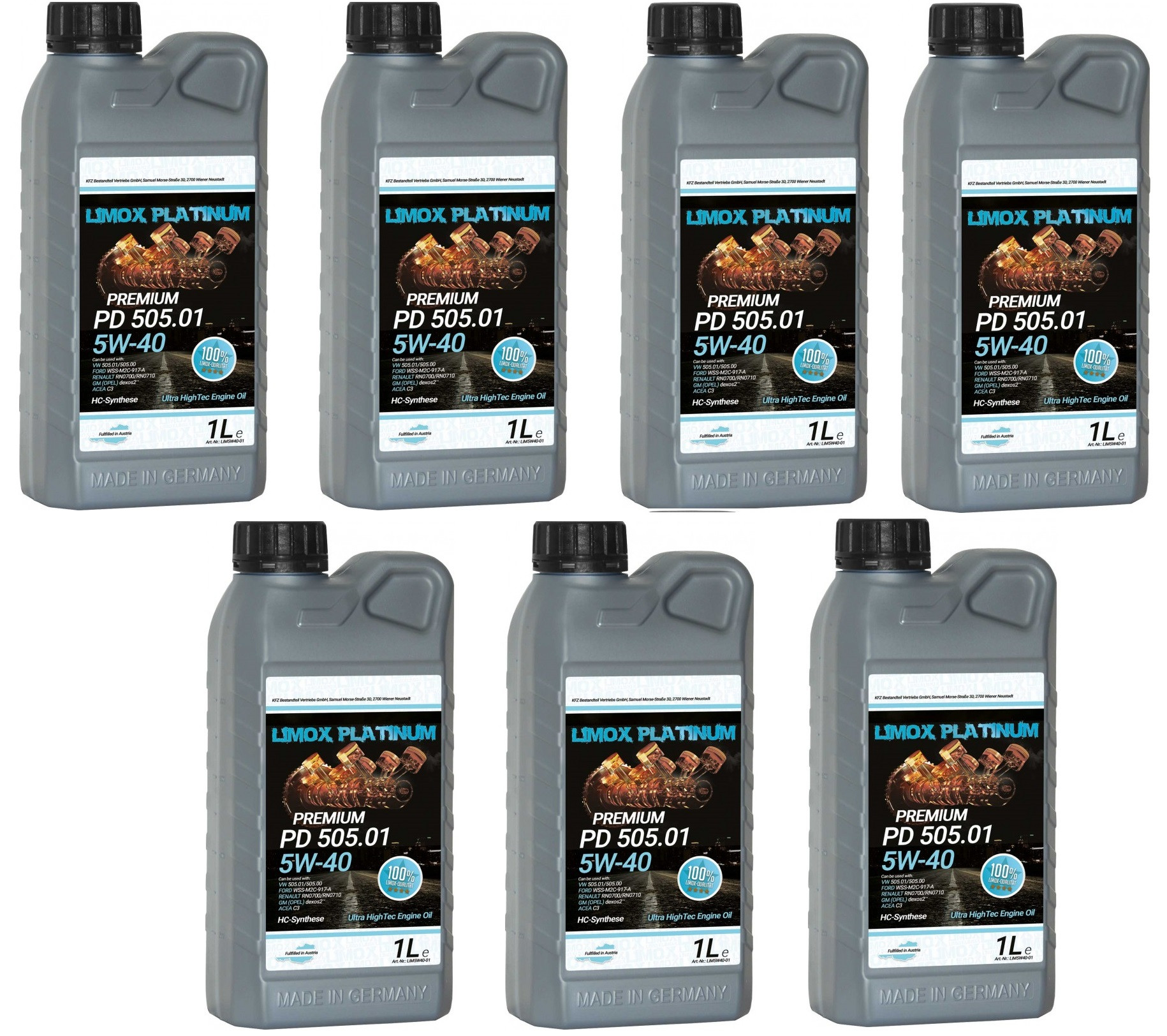 LIMOX Platinum PD 505.01 5W-40 Motoröliter 7x 1l = 7 Liter
