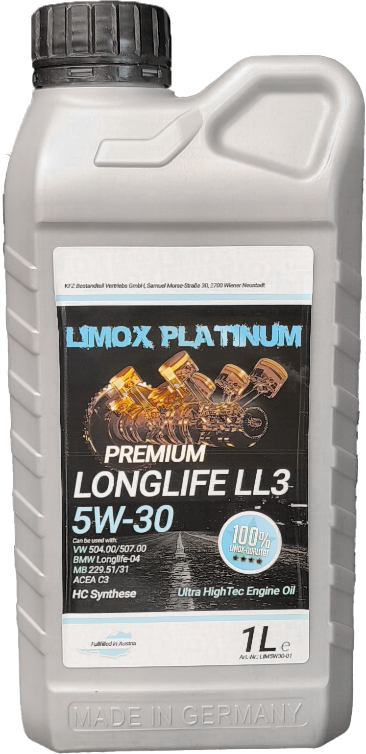 LIMOX Platinum Longlife LL3 5W-30 Motoröl 1Liter