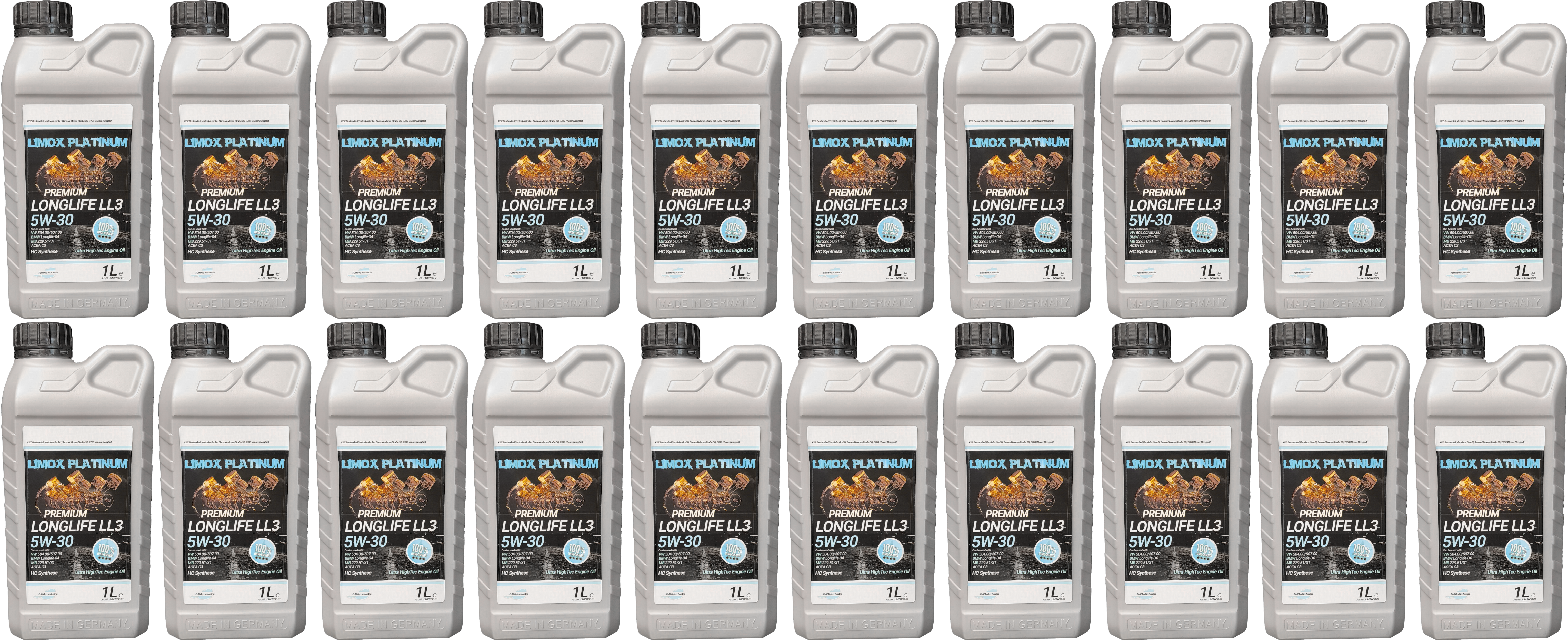 LIMOX Platinum Longlife LL3 5W-30 Motoröl 20x 1l = 20 Liter