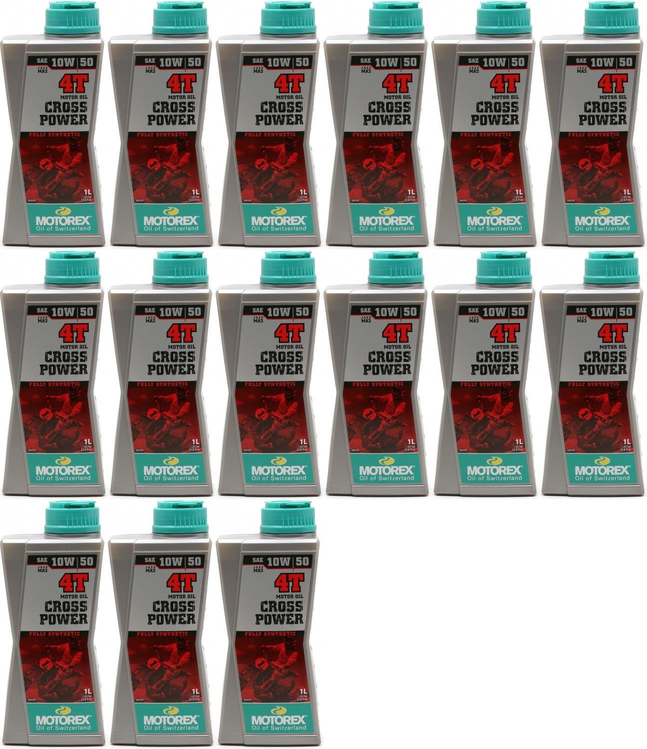 MOTOREX 4T Cross Power SAE 10W-50 Motorrad Motoröl 15x 1l = 15 Liter