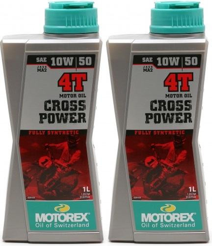 MOTOREX 4T Cross Power SAE 10W-50 Motorrad Motoröl 2x 1l = 2 Liter