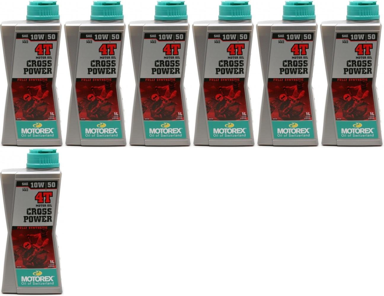 MOTOREX 4T Cross Power SAE 10W-50 Motorrad Motoröl 7x 1l = 7 Liter