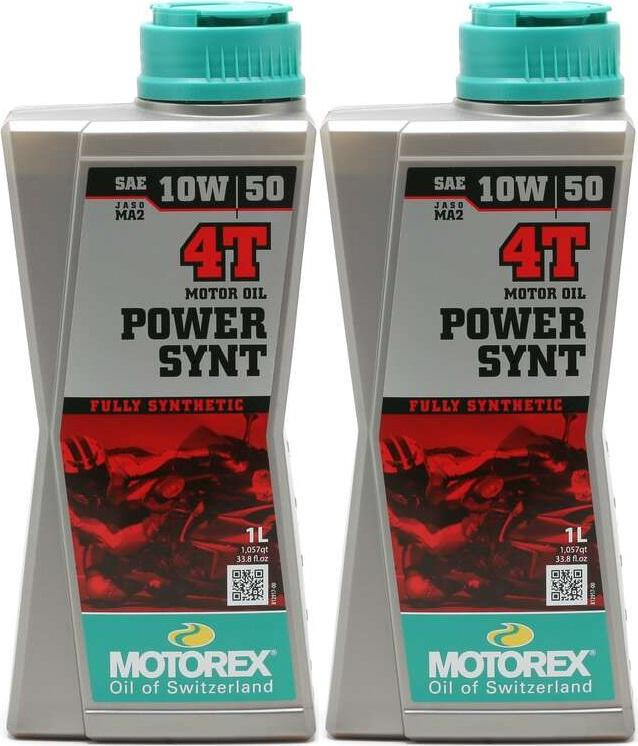 MOTOREX 4T Power Synt SAE 10W-50 Motorrad Motoröl 2x 1l = 2 Liter