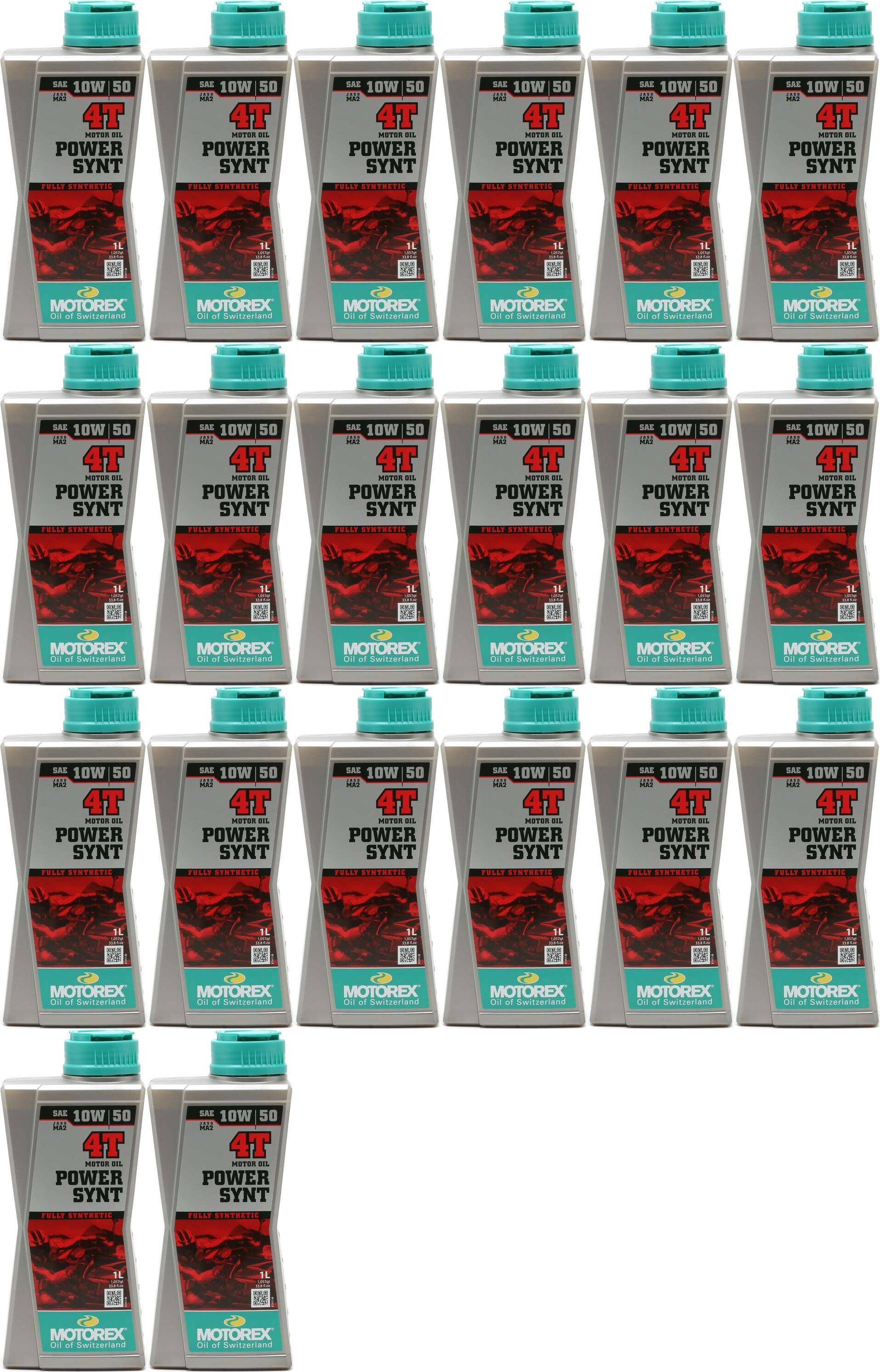 MOTOREX 4T Power Synt SAE 10W-50 Motorrad Motoröl 20x 1l = 20 Liter