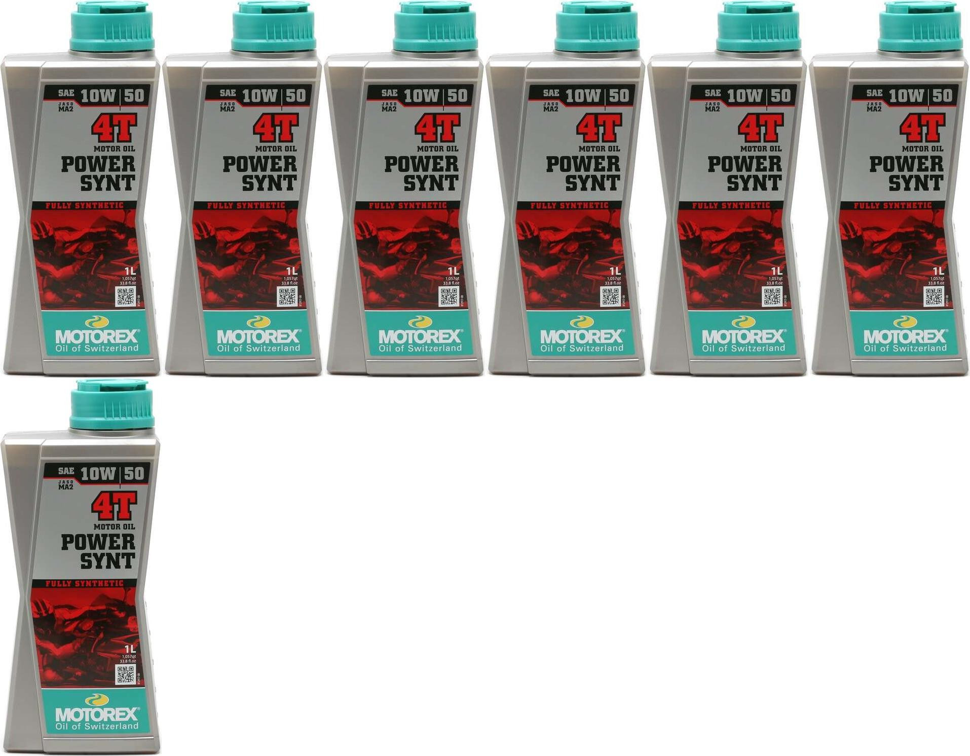 MOTOREX 4T Power Synt SAE 10W-50 Motorrad Motoröl 7x 1l = 7 Liter