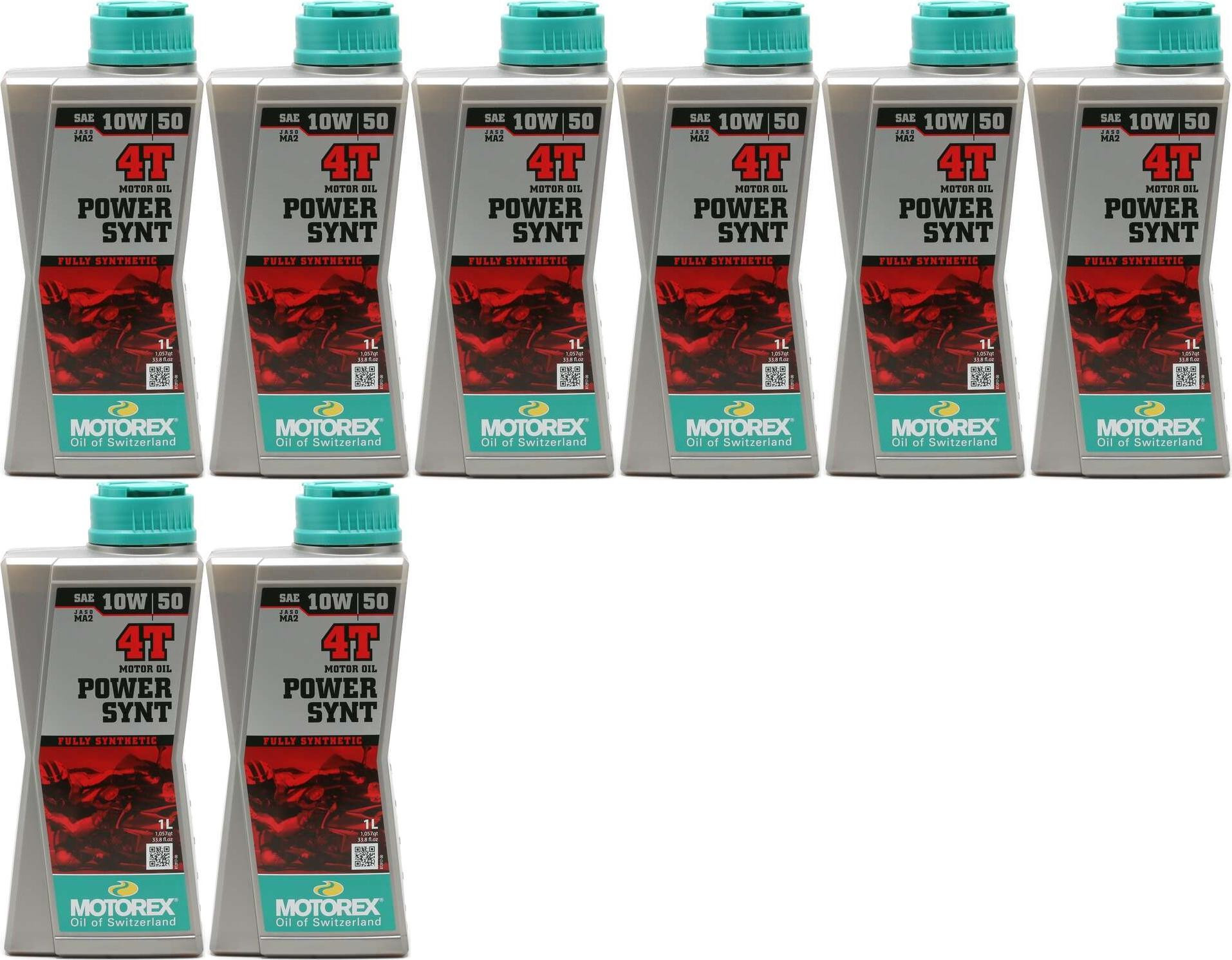 MOTOREX 4T Power Synt SAE 10W-50 Motorrad Motoröl 8x 1l = 8 Liter