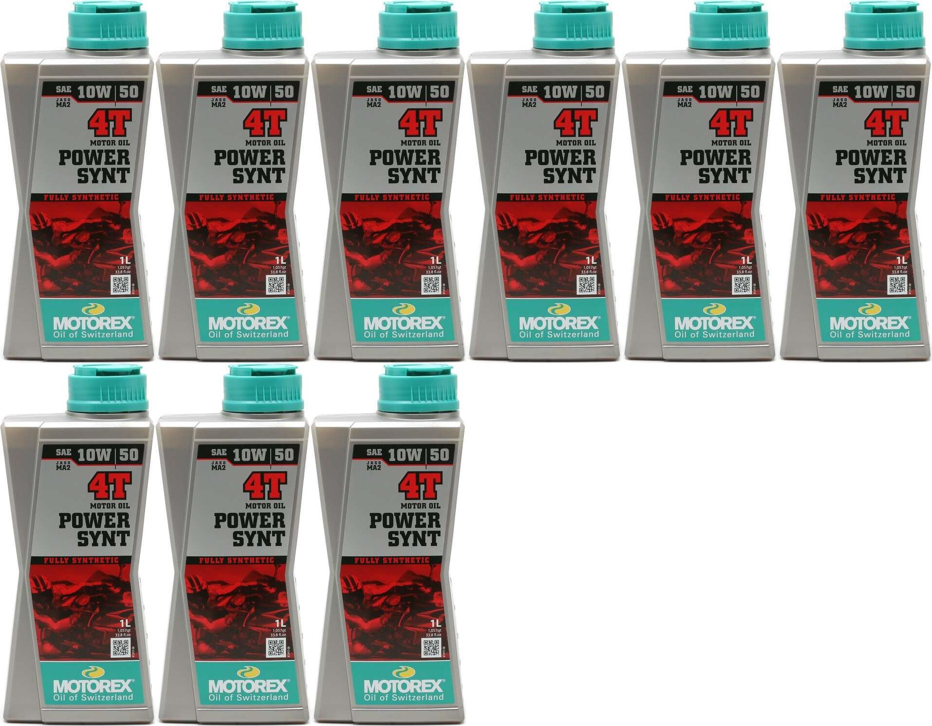 MOTOREX 4T Power Synt SAE 10W-50 Motorrad Motoröl 9x 1l = 9 Liter