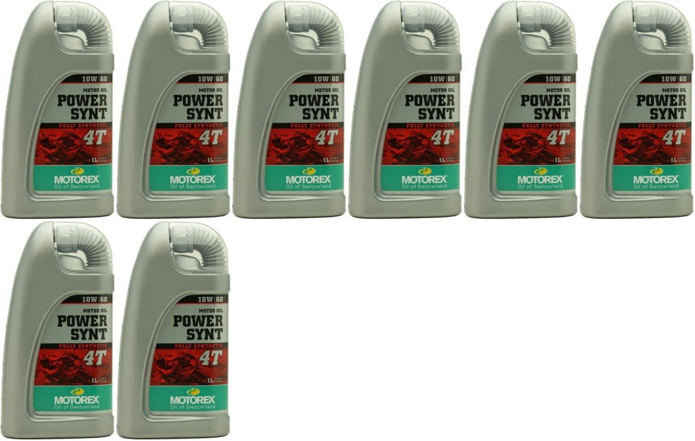 MOTOREX 4T Power Synt SAE 10W-60 Motorrad Motoröl 8x 1l = 8 Liter