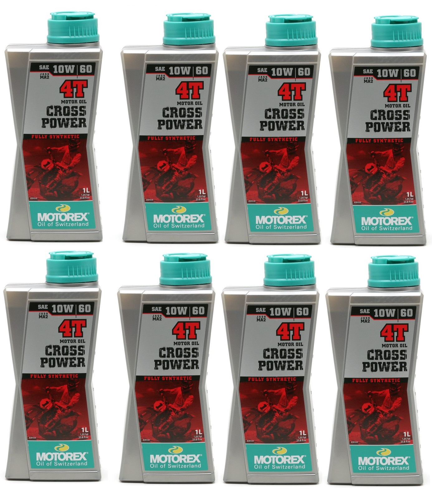 MOTOREX 4T Cross Power SAE 10W-60 Motorrad Motoröl 8x 1l = 8 Liter