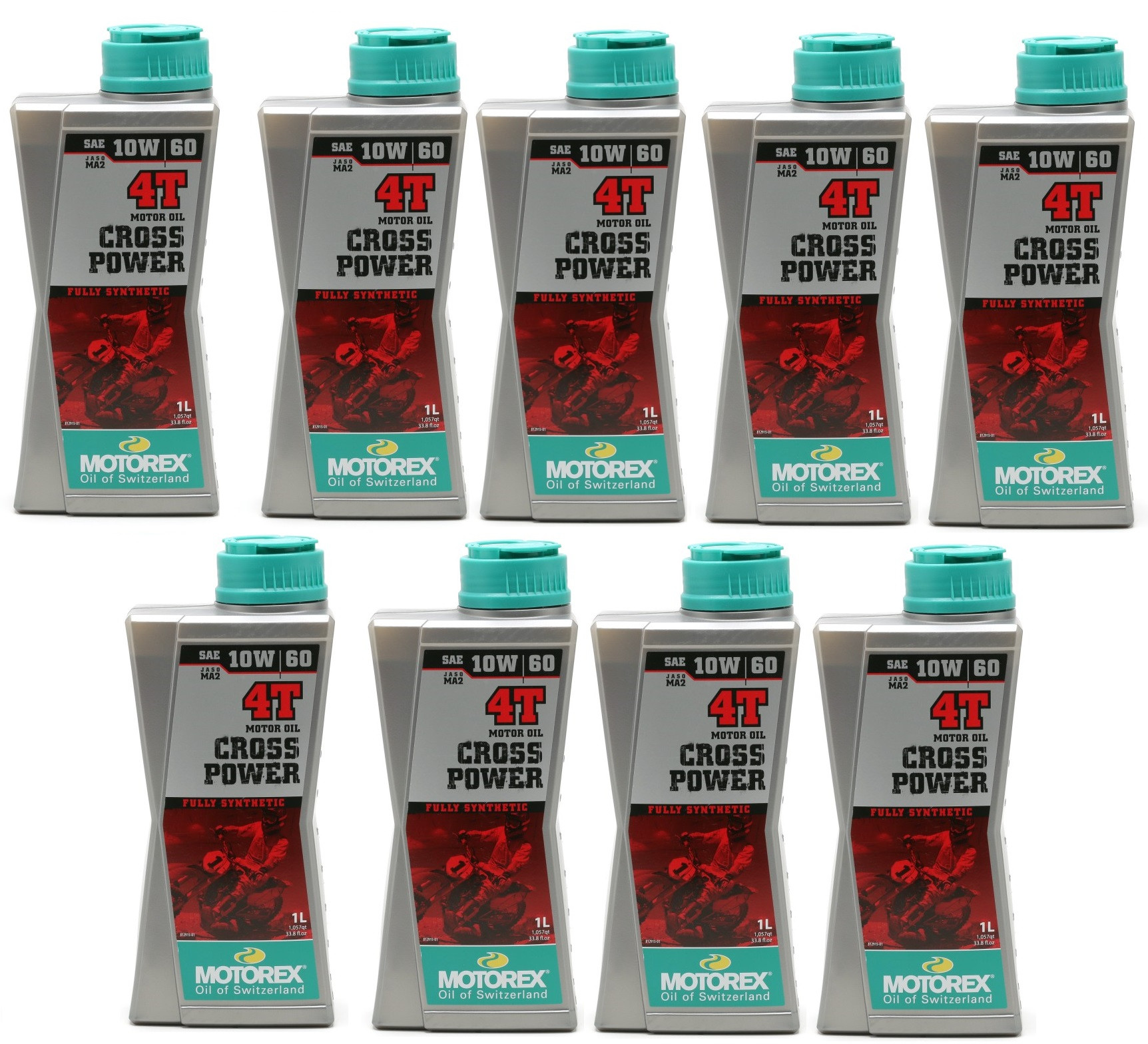 MOTOREX 4T Cross Power SAE 10W-60 Motorrad Motoröl 9x 1l = 9 Liter