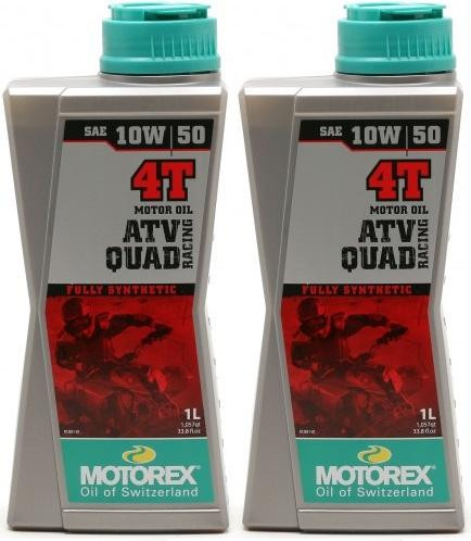 MOTOREX 4T ATV QUAD Racing SAE 10W-50 Motorrad Motoröl 2x 1l = 2 Liter