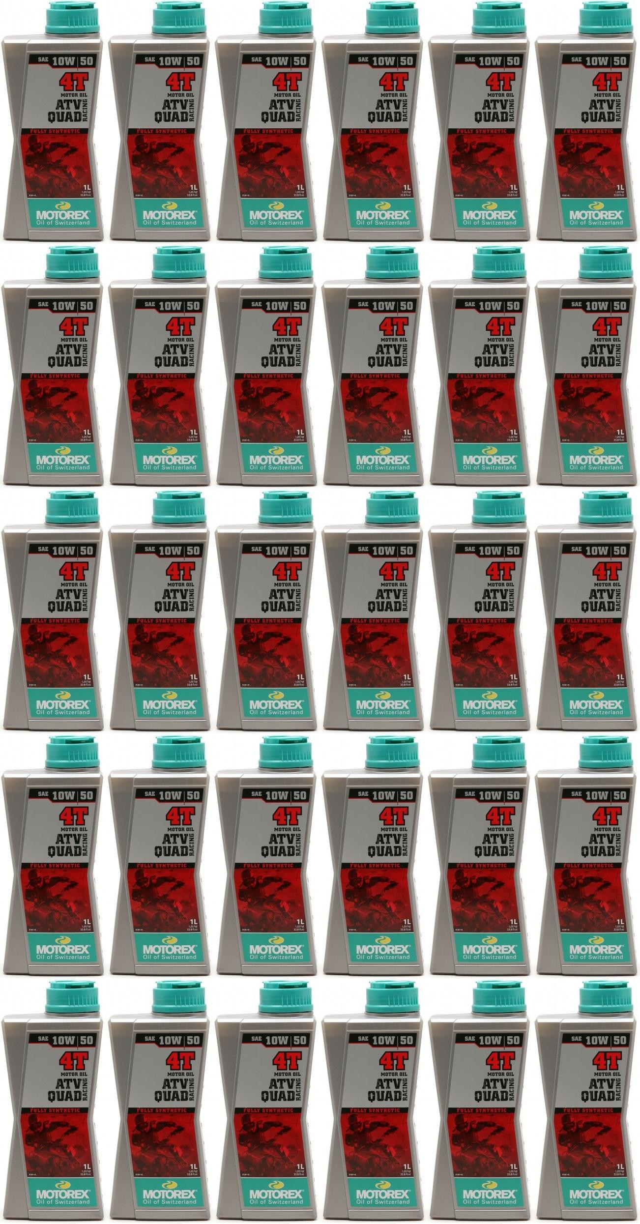 MOTOREX 4T ATV QUAD Racing SAE 10W-50 Motorrad Motoröl 30x 1l = 30 Liter