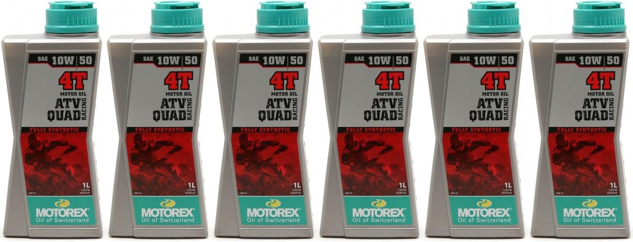 MOTOREX 4T ATV QUAD Racing SAE 10W-50 Motorrad Motoröl 6x 1l = 6 Liter