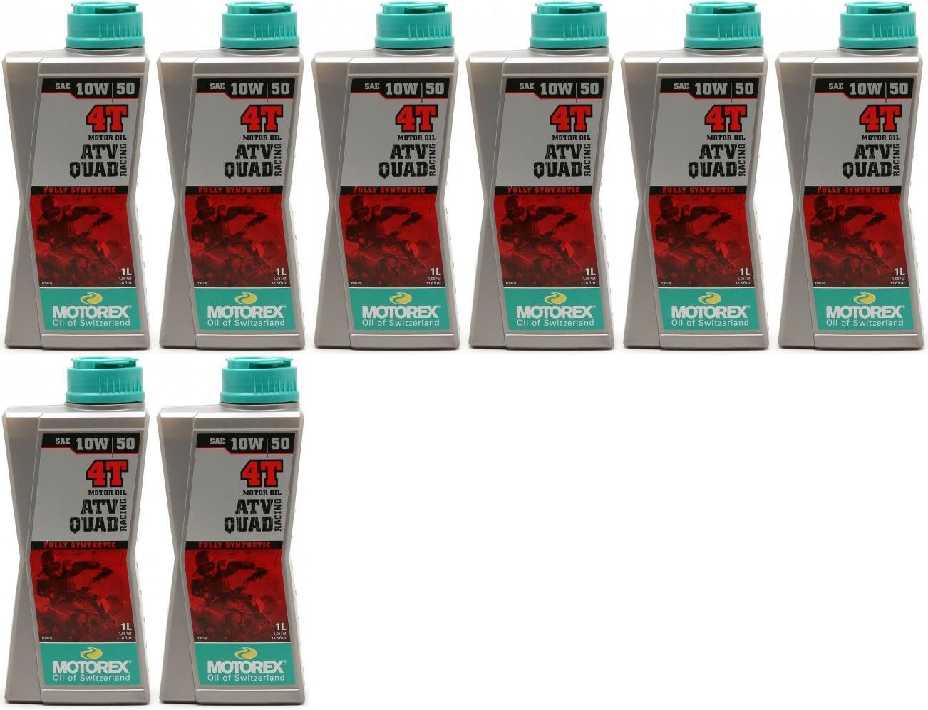 MOTOREX 4T ATV QUAD Racing SAE 10W-50 Motorrad Motoröl 8x 1l = 8 Liter