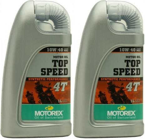 MOTOREX 4T Top Speed SAE 10W-40 Motorrad Motoröl 2x 1l = 2 Liter
